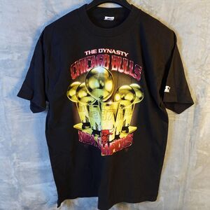 Vintage Chicago Bulls Shirt Mens Large Black NBA Champions Dynasty 90s Starter